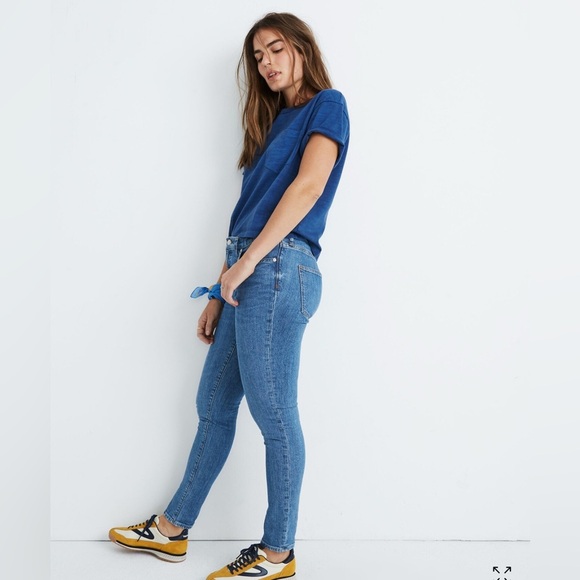 Madewell 9" Mid-Rise Skinny Jeans in Comfort Stretch: Eco Edition Size 25 - Picture 1 of 9